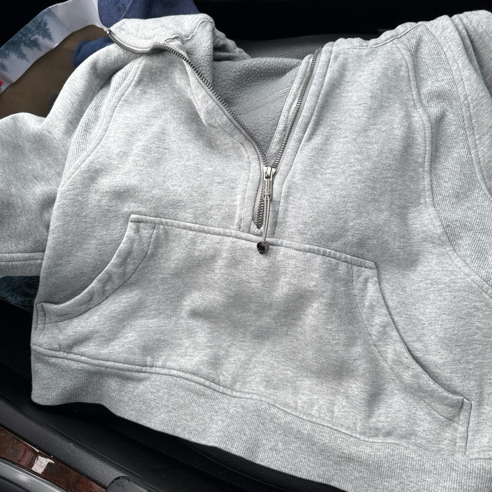 Lululemon Athletica Heather Gray Zip-Up Hoodie